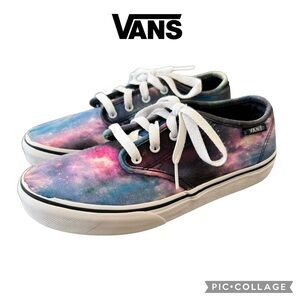 Vans Atwood kids cosmic galaxy low top sneakers shoes size 3